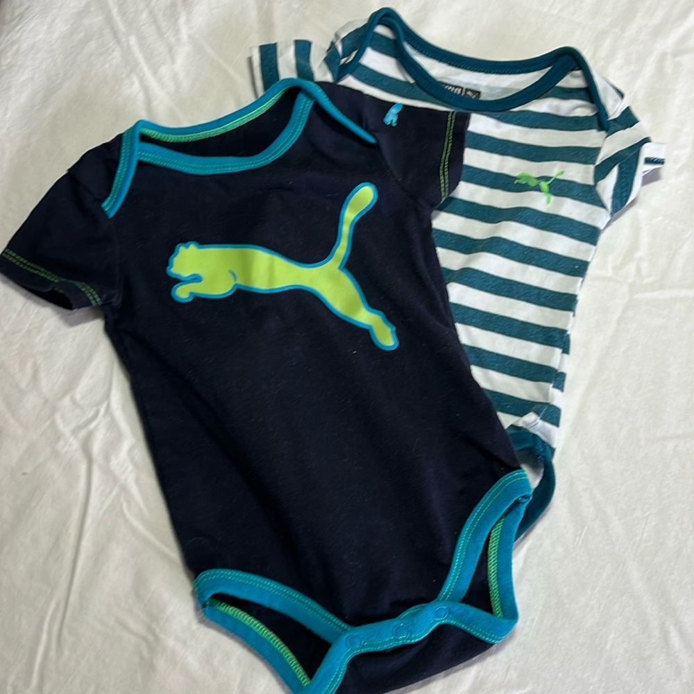 3-6M Puma diaper shirt bundle